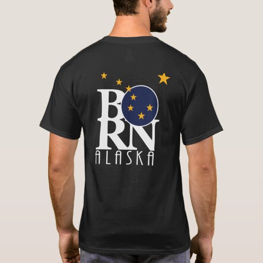 アラ生まれス(バックプリント) Tシャツ (裏面)