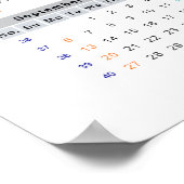 アラ・マカオ・パロットカレンダー2015 ポスター (角)