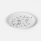 アリおもしろいアリが至る所に ペーパープレート (アングル)