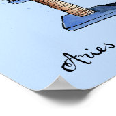 アリおもしろいスの〔占星術の〕十二宮図猫スターの看板ポスター ポスター (角)