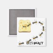 アリおもしろいパーティーかわいい マグネット (正面/裏面)