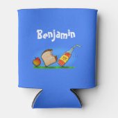 アリおもしろいンピクニックアニメイラストレーション 缶クーラー (正面)