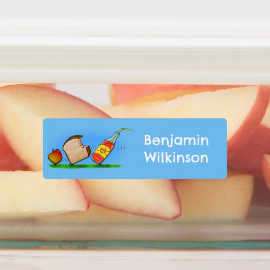 アリおもしろいーの漫画パーソナライズされたピクニック ラベル (貼付)