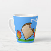 アリおもしろいー カフェラテマグ (左アングル)