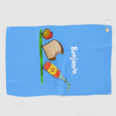 アリおもしろいー ゴルフタオル (横)