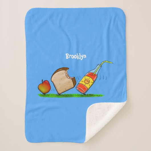 アリおもしろいー シェルパブランケット (正面)