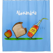 アリおもしろいー シャワーカーテン (正面)