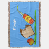 アリおもしろいー スローブランケット (正面縦)