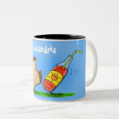 アリおもしろいー ツートーンマグカップ (正面右)