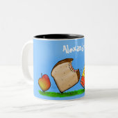 アリおもしろいー ツートーンマグカップ (正面左)