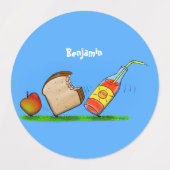 アリおもしろいー ラベル (デザイン1)