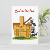 アリがピクニック用バスケット招待されました 招待状 (スタンド正面)