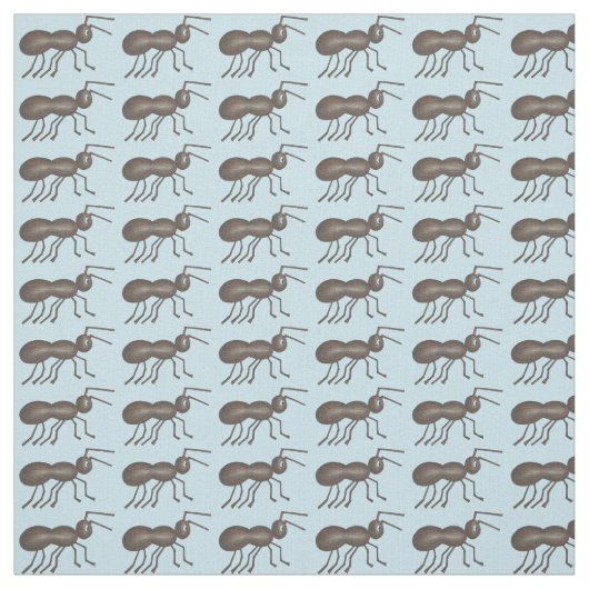 アリが行進する黒アリ昆虫動物織物 ファブリック (見本)