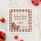 アリとスイカのピクニック スタンダードランチョンナプキン (インサイチュ)