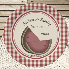 アリとスイカのピクニック ペーパープレート