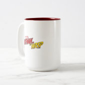 アリとスズメバチ|ヘルメットの分割図 ツートーンマグカップ (正面左)