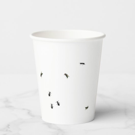 アリとハエ 紙コップ (裏面)