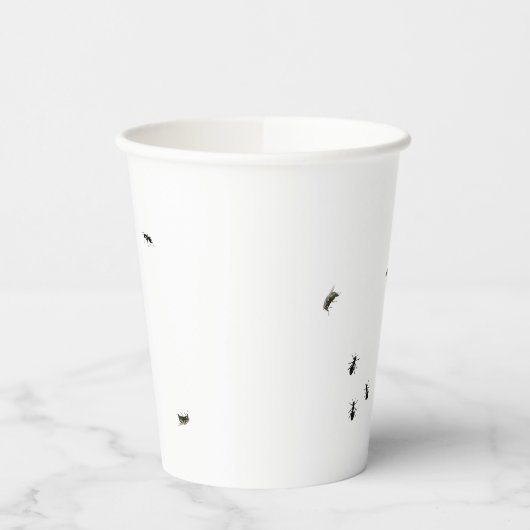 アリとハエ 紙コップ (左)