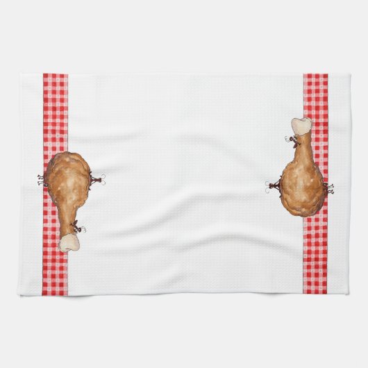 アリと鶏肉 – キッチンタオル (横)