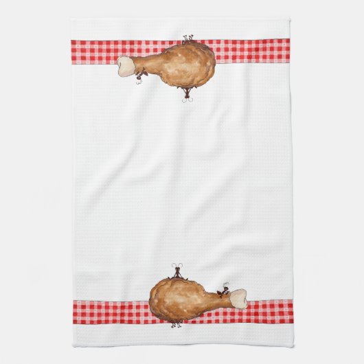 アリと鶏肉 – キッチンタオル (縦)