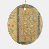 アリのイランのマスターのAlMashhadiによる書道 セラミックオーナメント (左)