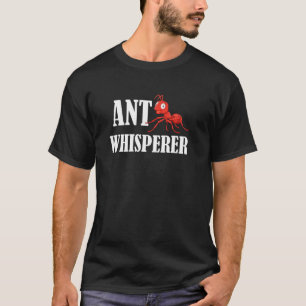 アリのウイスパーアリ昆虫飼育者 Tシャツ