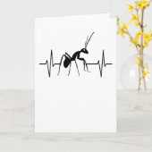 アリの保昆虫の鼓動線の贈答品 カード (黄色い花)