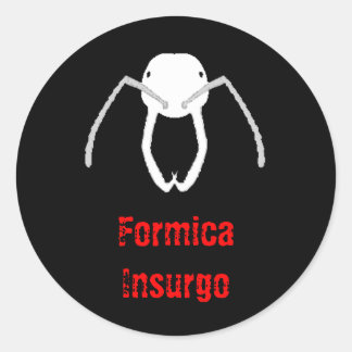 アリの反乱ラウンドステッカー ラウンドシール