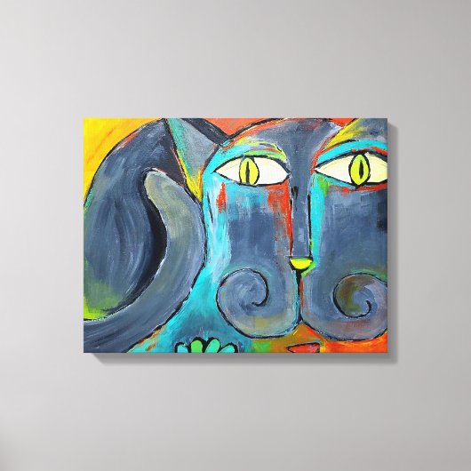 アリの猫 キャンバスプリント (正面)