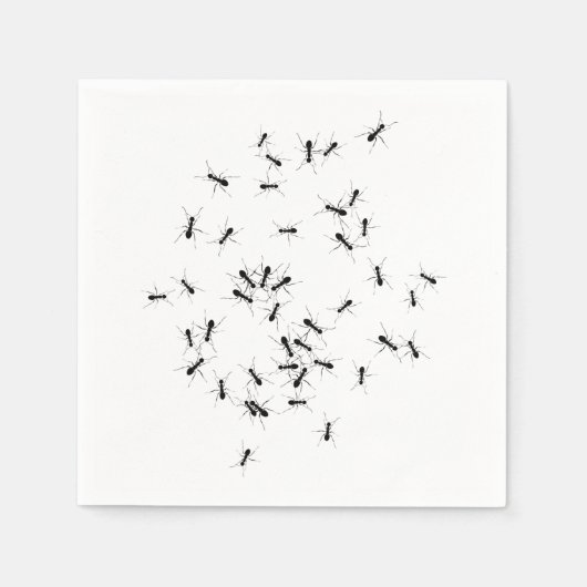 アリの群 スタンダードカクテルナプキン (正面)