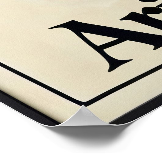 アリはっきりしたーミニマルス〔占星術の〕十二宮図サインのポスター ポスター (角)