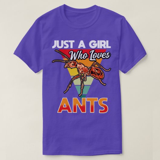 アリを愛しているだけの女の子 Tシャツ (デザイン正面)