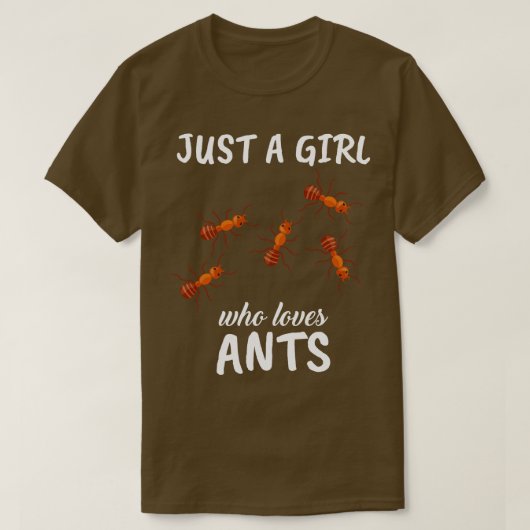 アリを愛しているだけの女の子 Tシャツ (デザイン正面)