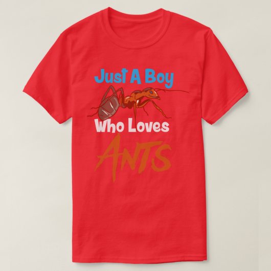 アリを愛する少年1 Tシャツ (デザイン正面)