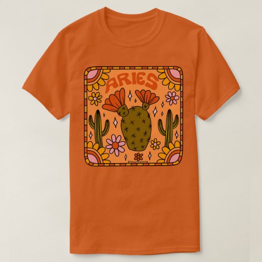アリアスサボテン Tシャツ (デザイン正面)