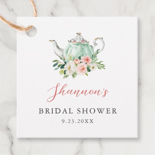 アリアティーパーティーブライダルシャワー フェイバータグ (正面)