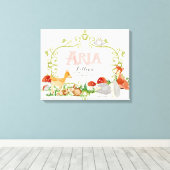 アリアトップ100赤ちゃん名女子生まれたばかりの子供部屋 キャンバスプリント (インサイチュ (ウッドフロア))