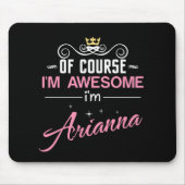 アリアナもちろん私の名素晴らし前だ マウスパッド (正面)