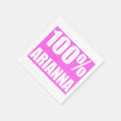アリアナ名100% スタンダードカクテルナプキン (角)