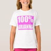 アリアナ名100% Tシャツ (正面)