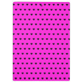 アリアナ – 名前をカスタムするテンプレート、印象的なピンク クリップボード (裏面)