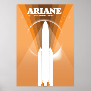 アリアンギアナ宇宙センター宇宙アート ポスター