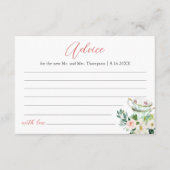 アリア ティーパーティー 結婚アドバイスカード エンクロージャーカード (正面)