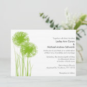 アリウムインザグラス結婚式招待状 招待状 (スタンド正面)