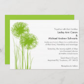 アリウムインザグラス結婚式招待状 招待状 (正面/裏面)