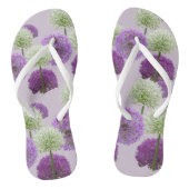 アリウム白と紫の成人ビーチサンダル ビーチサンダル (ソール)