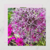 アリウム&サマーフラワーズフラットカード (正面/裏面)