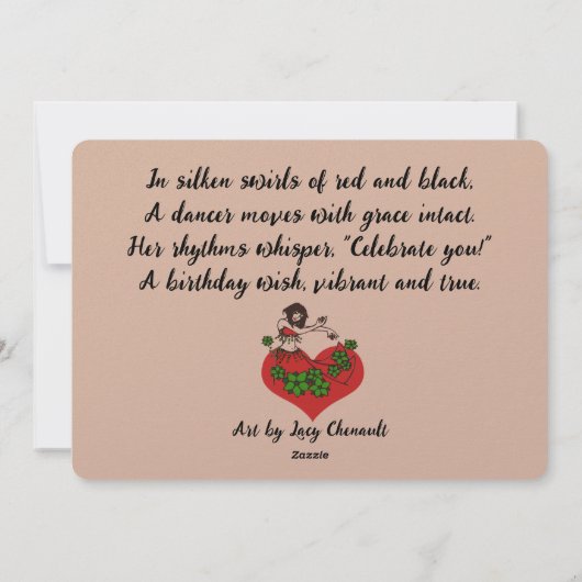 アリエカットベリーダンサーハッピーバースデー シーズンカード (裏面)