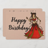 アリエカットベリーダンサーハッピーバースデー シーズンカード (正面/裏面)