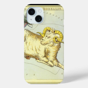 アリエスのラム、ヴィンテージ星座、ウラニアの鏡 iPhone 15ケース